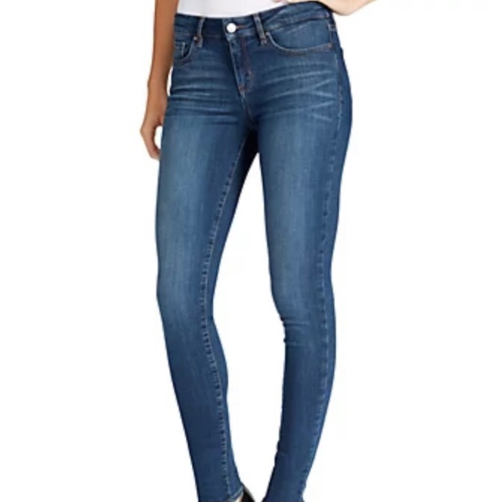 Express Performance Stretch Skinny Mid Rise Jeans with Long Tall Inseam